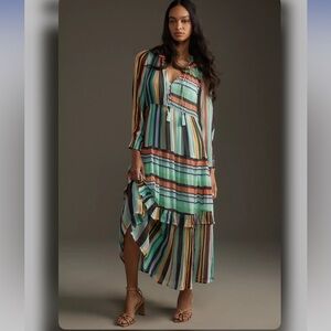 The Marais Printed Chiffon Maxi Dress